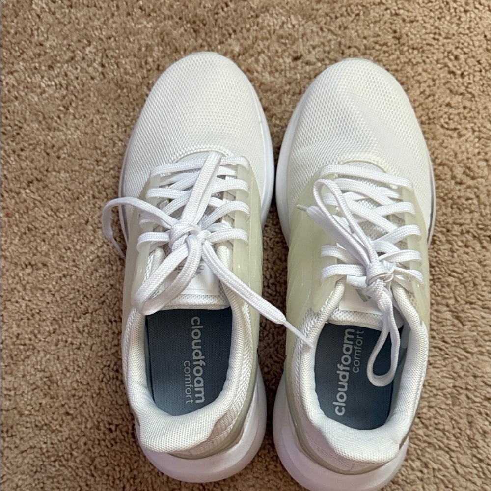 adidas White Cloudfoam Athletic Shoes